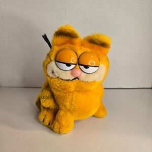 Vintage 6" Garfield Dakin 1981 Plush Stuffed Animal Orange Fat Cat Cartoon